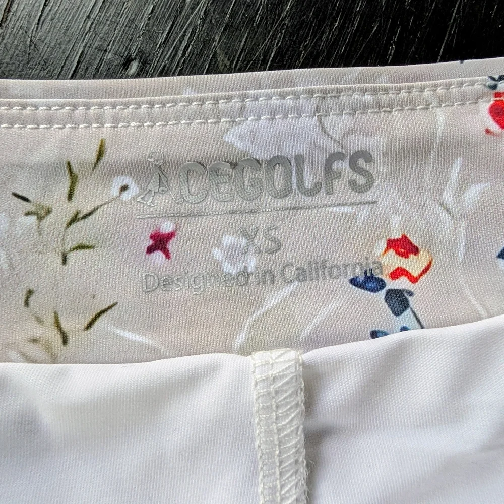Acegolfs Women's XS Floral Mini Golf Skort Country Club Old Money Athleisure - Picture 3 of 7